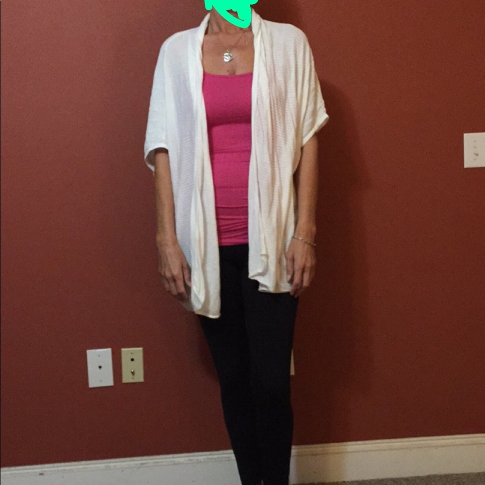 White cardigan